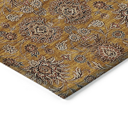 Start2Finish Chantille ACN702 orange 9x12 rug featuring a soft, plush texture and vibrant color for living room or bedroom decor.