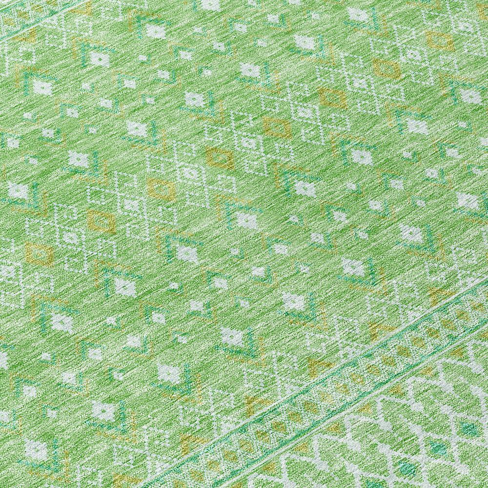 Start2Finish Chantille ACN709 green 10x14 rug with intricate pattern on soft fabric, ideal for living room or bedroom decor.