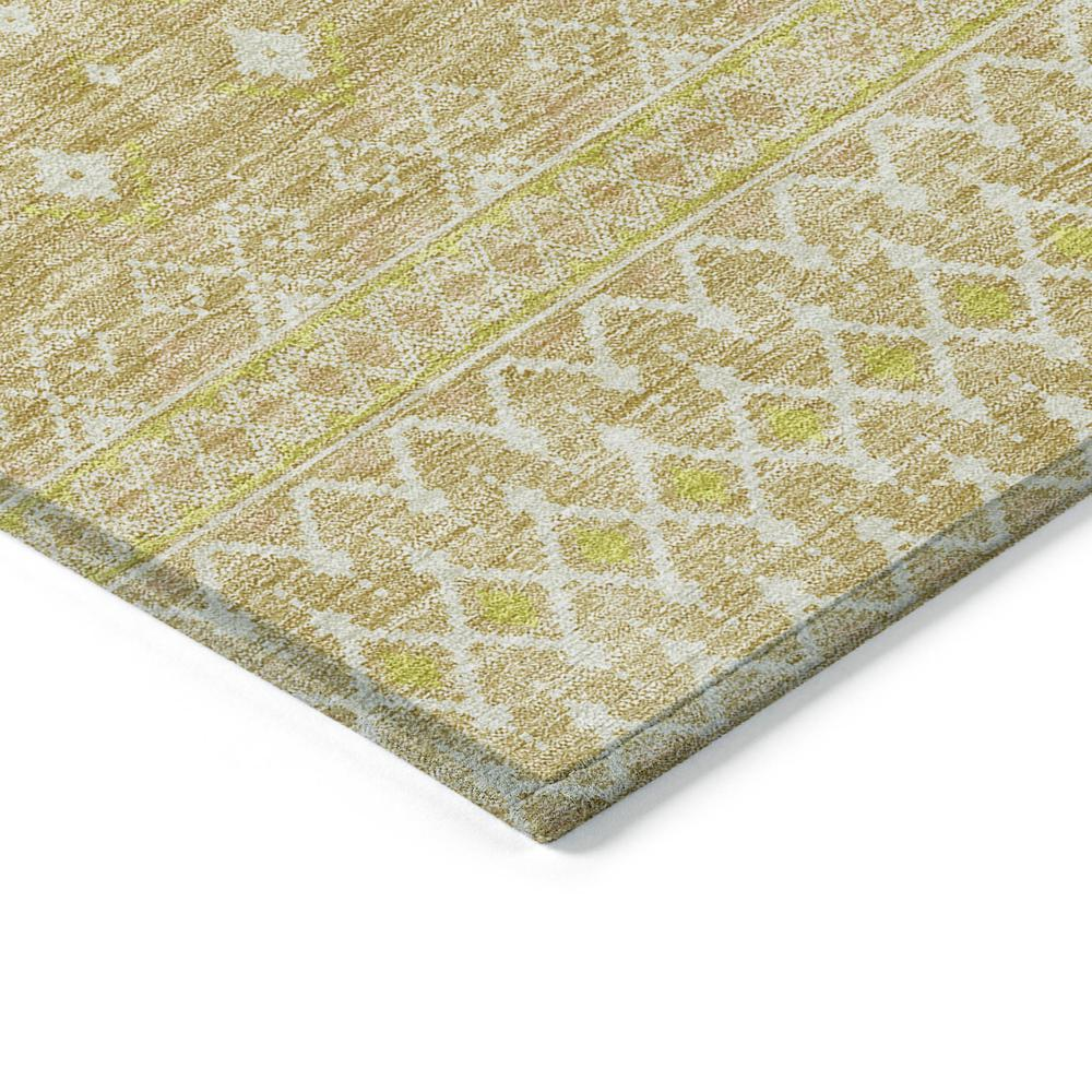 Start2Finish Chantille ACN709 Gold 10x14 rug with intricate pattern and plush texture, perfect for living room or bedroom decor.