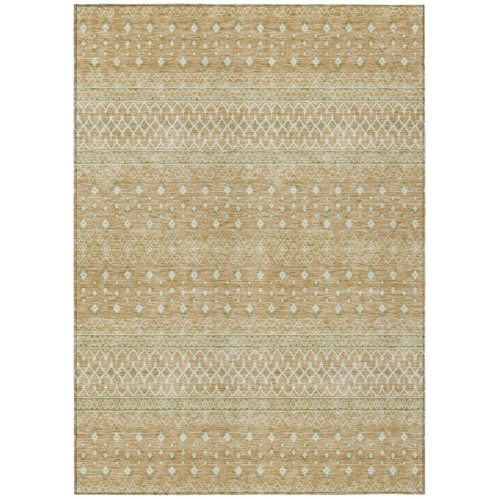 Start2Finish Chantille ACN709 Orange 10x14 rug with intricate pattern and plush texture, perfect for adding warmth to any room.