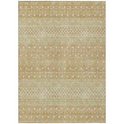 Start2Finish Chantille ACN709 Orange 10x14 rug with intricate pattern and plush texture, perfect for adding warmth to any room.