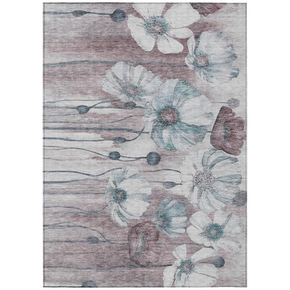 Start2Finish Chantille ACN712 teal 8x10 rug featuring intricate patterns and soft texture, ideal for living room or bedroom decor.