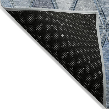 Start2Finish Chantille ACN722 blue 5x7.6 rug with intricate patterns, plush texture, and vibrant color, perfect for cozy living spaces.