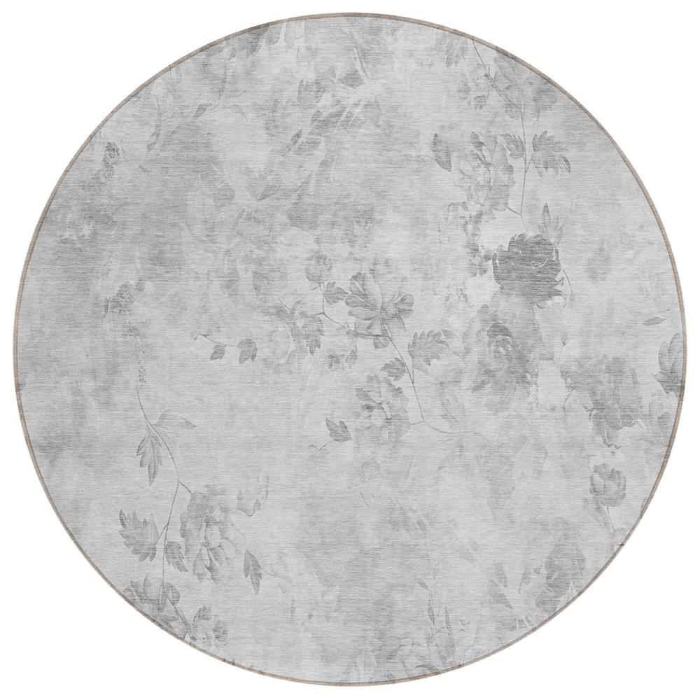 Gray Chantille ACN724 8x8 rug from Start2Finish featuring a textured pattern and soft pile, suitable for living rooms or bedrooms.