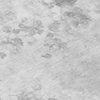 Gray Chantille ACN724 8x8 rug from Start2Finish, showcasing a plush, textured surface with intricate pattern details.