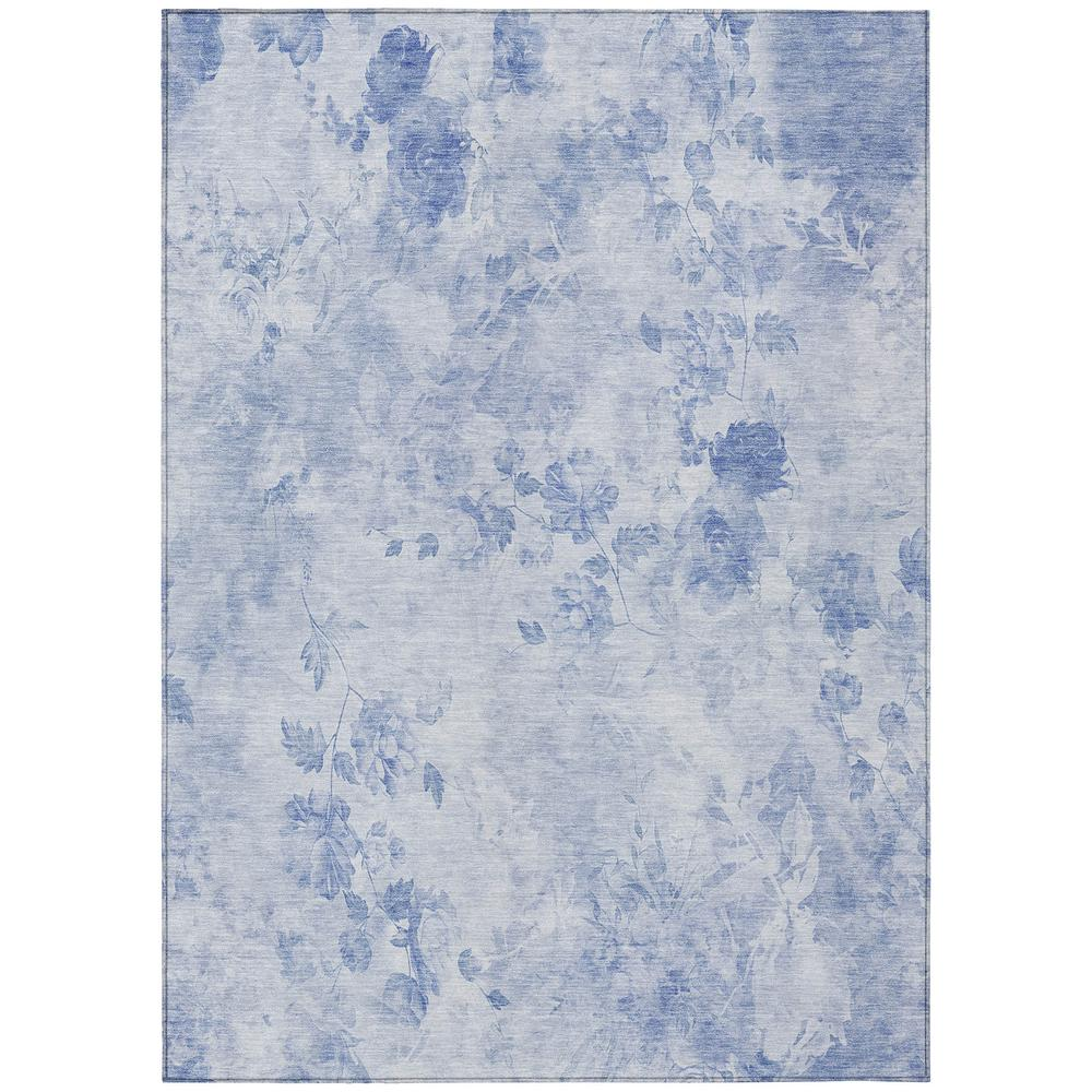 Start2Finish Chantille ACN724 blue 10x14 rug with intricate pattern and soft texture, ideal for living room or bedroom decor.