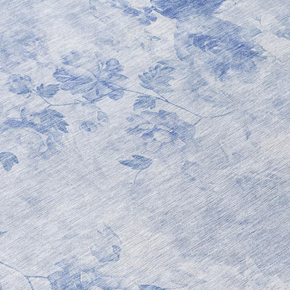 Start2Finish Chantille ACN724 blue 5x7.6 rug with intricate pattern, soft texture, and decorative design for living room or bedroom.