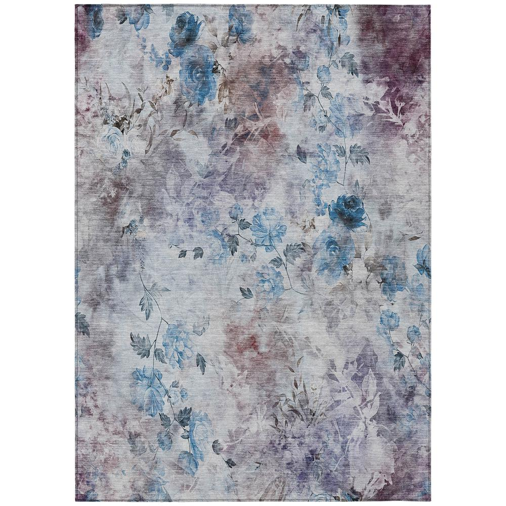 Start2Finish Chantille ACN724 blue 10x14 rug with intricate pattern and soft texture, ideal for living room or bedroom decor.