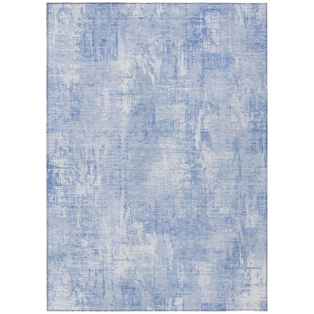 Start2Finish Chantille ACN725 blue 9x12 rug with intricate pattern, soft texture, and vibrant color, ideal for living room or bedroom.