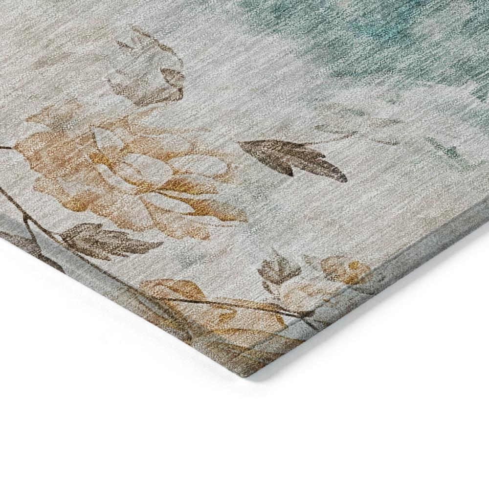 Start2Finish Chantille ACN724 teal rug, 9x12 feet, with intricate pattern and plush texture, suitable for living room or bedroom decor.