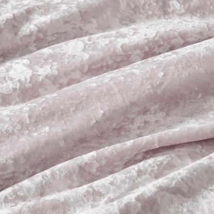 Crushed velvet sherpa reversible comforter set from Start2Finish showing plush velvet and cozy sherpa textures in a bedroom.