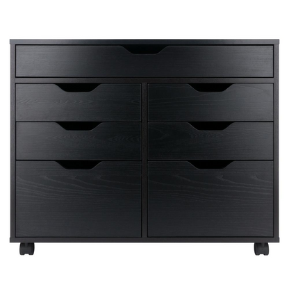 Black Halifax Cabinet by Start2Finish, modern furniture piece with sleek design and storage compartments.