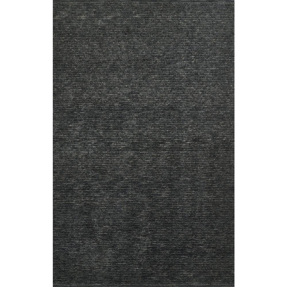 Start2Finish charcoal transitional rectangle area rug, 8&