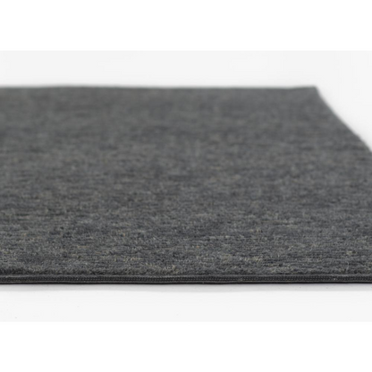 Start2Finish transitional rectangle area rug in charcoal with a modern design, 8&