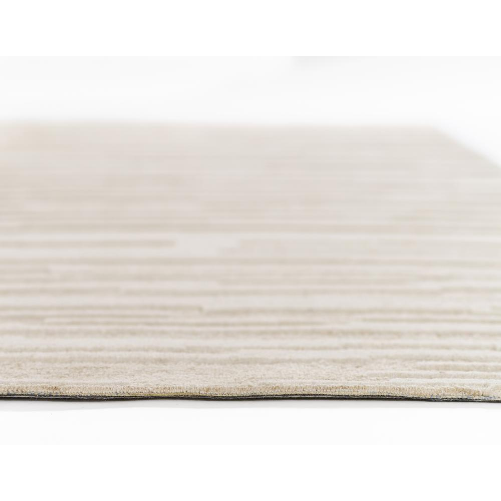 Start2Finish contemporary rectangle area rug in taupe with a textured design, measuring 5 by 8 feet.