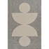 Start2Finish contemporary grey rectangle area rug with a modern design, measuring 5&
