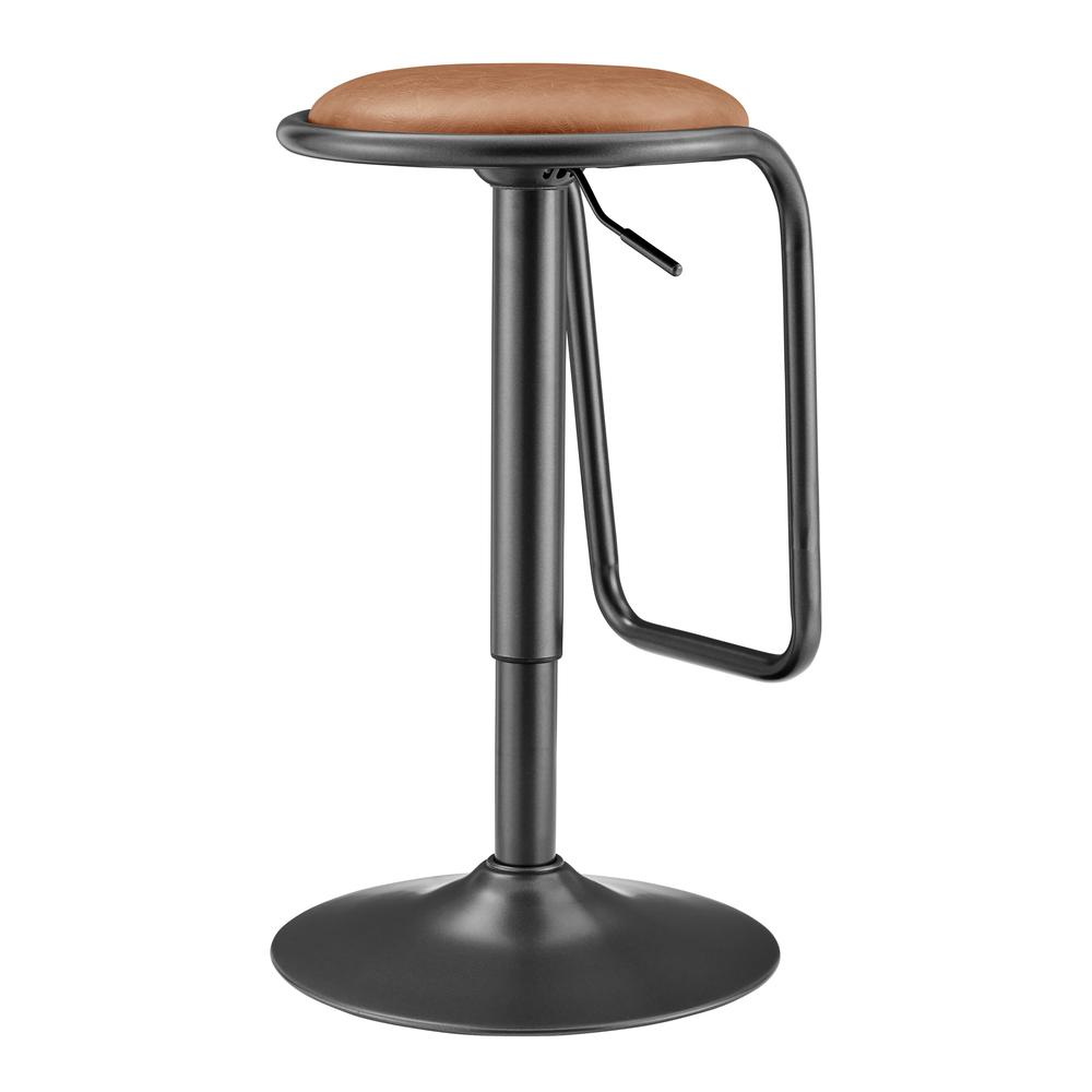 Set of two Elijah PU Gaslift Bar Stools by Start2Finish featuring modern design with padded seats and sleek metal legs.
