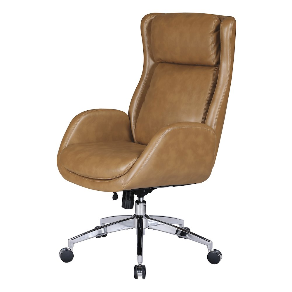 Start2Finish Blanchard office chair with adjustable armrests and cushioned seat, ideal for ergonomic workspace comfort.
