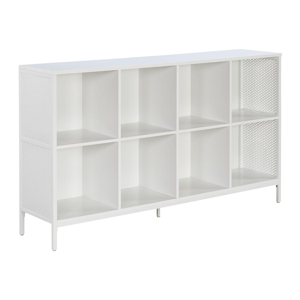 Start2Finish Ace 8 Cube Bookcase with storage, featuring eight open compartments for organizing books and decor.
