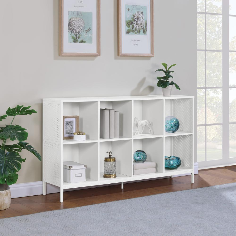 Start2Finish Ace 8 Cube Bookcase with storage compartments, made of sturdy wood, ideal for organizing books and decorative items.