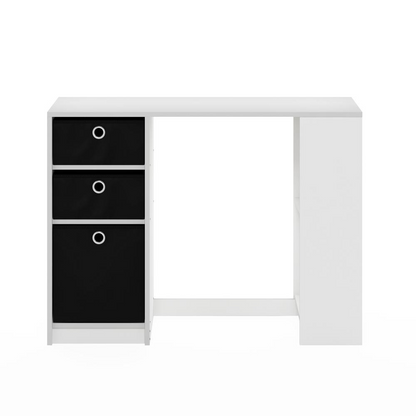 Modern white and black JAYA computer study desk by Start2Finish, featuring a sleek design with a spacious workspace and clean lines.