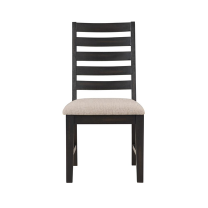 Set of two Harington side chairs by Start2Finish, featuring modern design with wooden legs and upholstered seats.