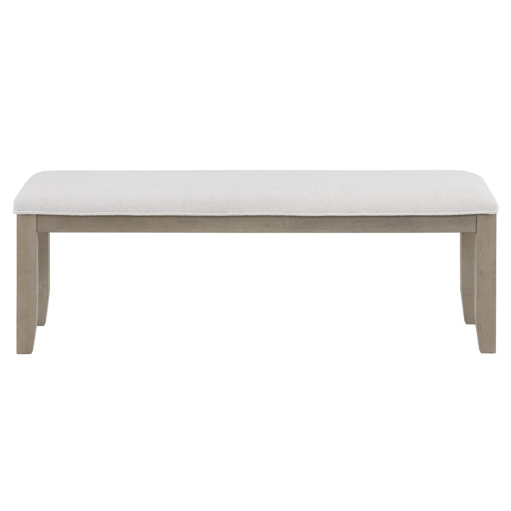 Start2Finish Lily Dining Bench showing a wooden frame with a cushioned seat in a modern dining room setting.