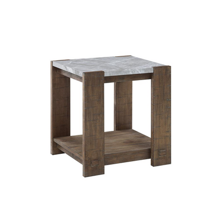 Libby Sintered Stone End Table by Start2Finish, showcasing a modern furniture piece with a sleek, durable surface and stylish design.