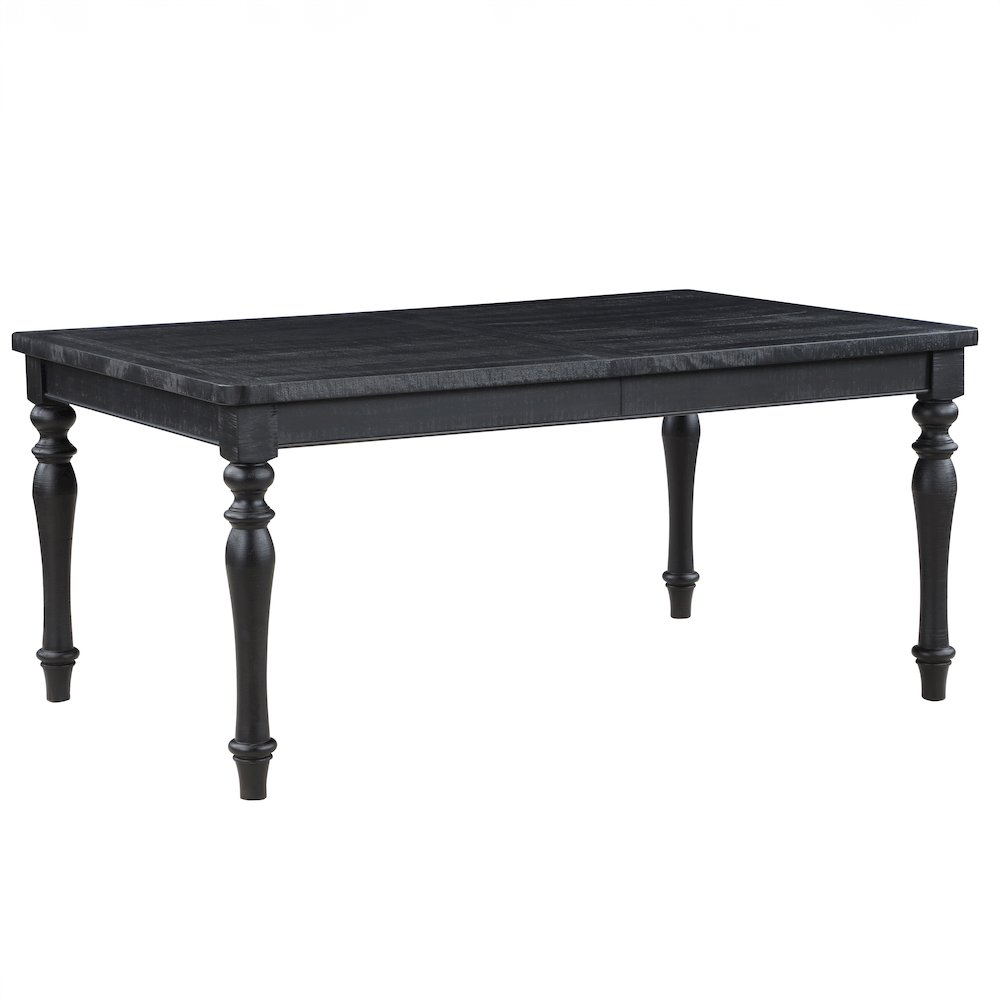 Start2Finish Odessa 66-84-inch dining table with extension leaf, showcasing its wooden surface and sturdy legs for family dining.