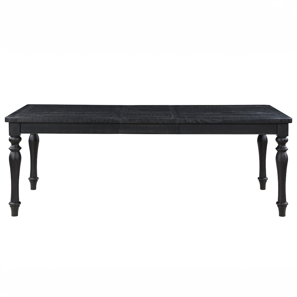 Start2Finish Odessa 66-84-inch dining table with extension leaf, showcasing wooden surface and sturdy legs for family meals.