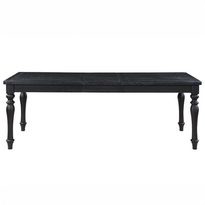 Start2Finish Odessa 66-84-inch dining table with extension leaf, showcasing wooden surface and sturdy legs for family meals.