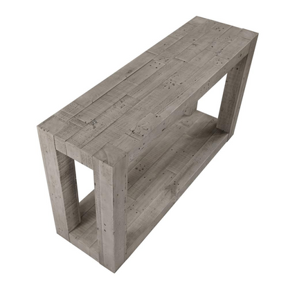 Start2Finish Pinedale Sofa Table with wood finish and sleek design, ideal for living room or hallway decor.