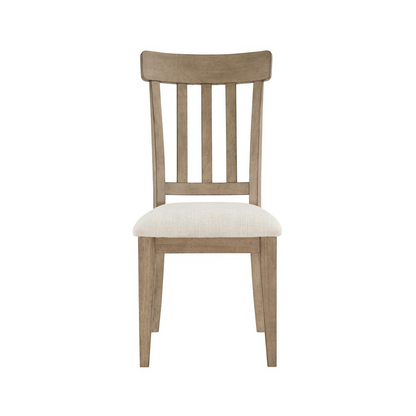 Start2Finish Napa Side Chair in sand color with a modern wooden frame and upholstered seat, ideal for dining or office use.