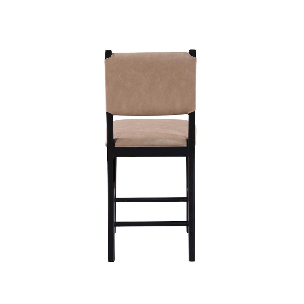 Start2Finish Oslo 24-inch midnight counter stool with sleek metal legs and cushioned seat for modern kitchen or bar area.