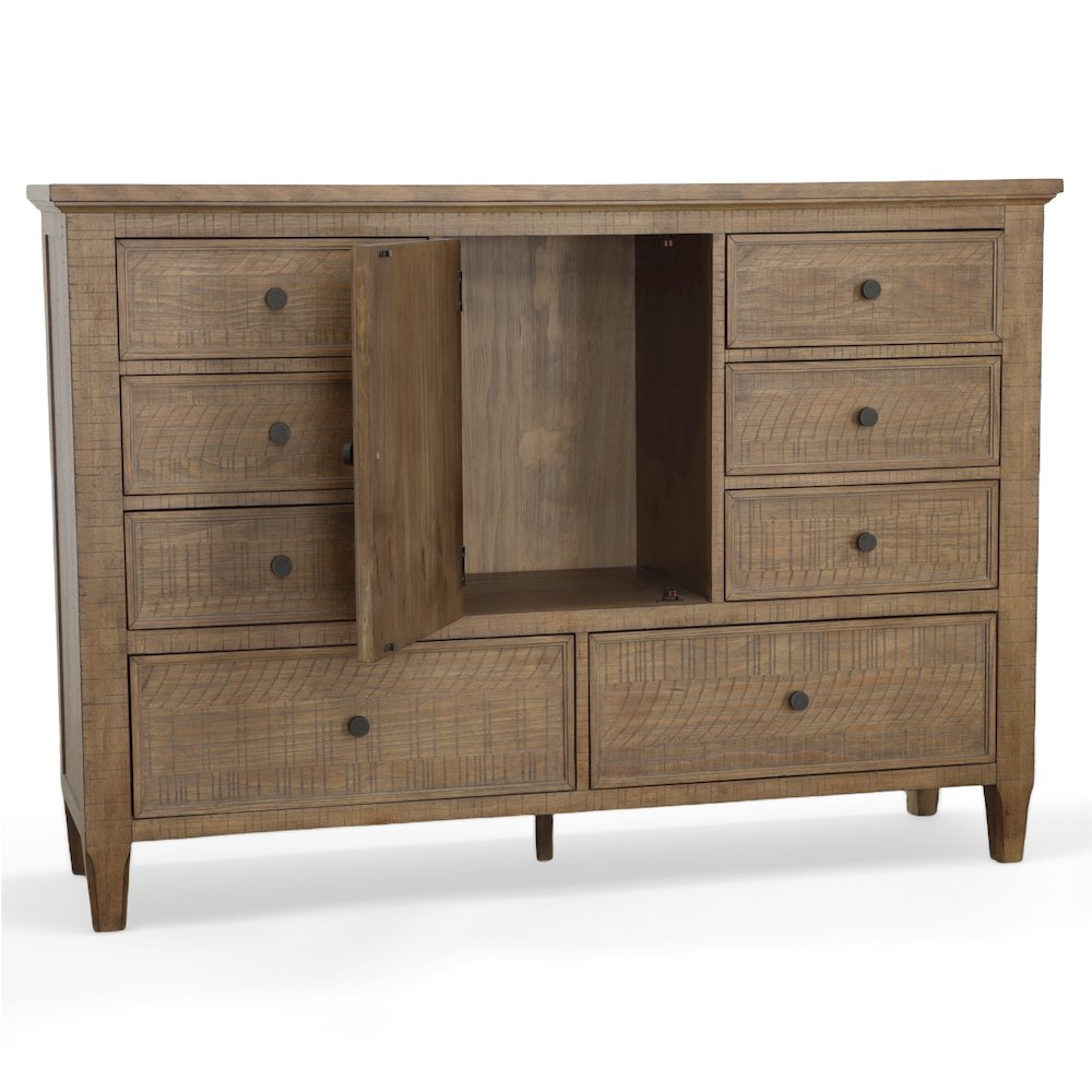 Start2Finish Riverdale dresser with sleek wooden finish and multiple drawers, modern furniture for bedroom storage.