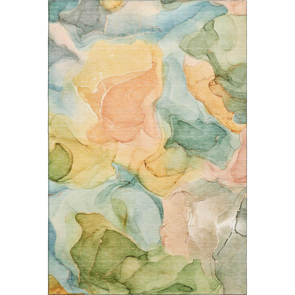 Luxury washable Odyssey OY4 beige rug, 9x12 feet, with intricate pattern and plush texture, from Start2Finish.