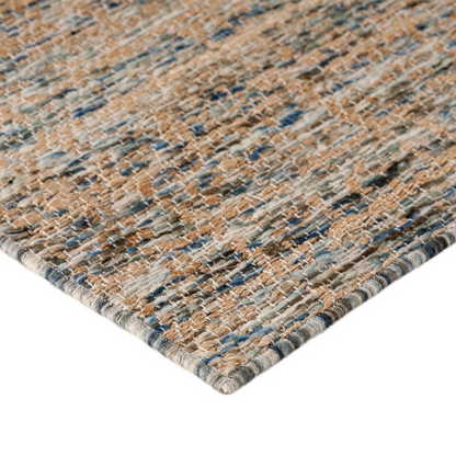 Start2Finish Sahara SA1 blue 5x7.6-foot rug with intricate patterns and soft texture, ideal for living room or bedroom decor.