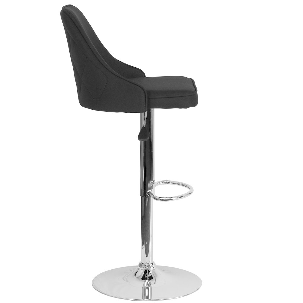 Contemporary style wooden stool by Start2Finish with a round seat and sleek legs, ideal for modern interior decor.