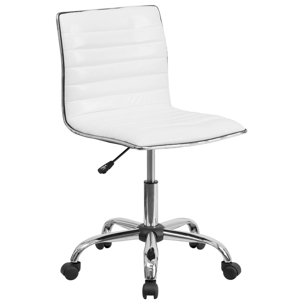 Adjustable height motorized standing desk with a sleek swivel chair from Start2Finish, set up for ergonomic work.