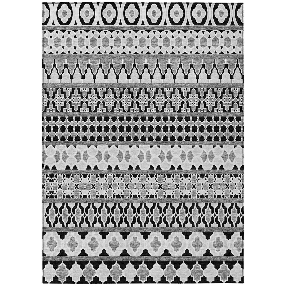 Start2Finish Chantille ACN726 black 8x10 rug with soft, plush texture, perfect for living rooms and bedrooms.