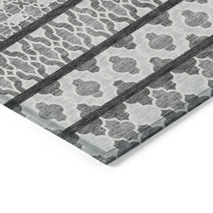 Gray Chantille ACN726 8x10 rug by Start2Finish featuring a soft, textured fabric with intricate patterns for a stylish home decor.