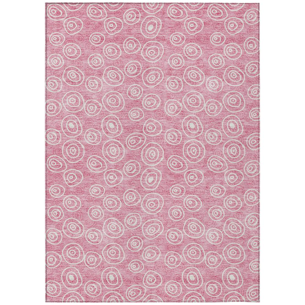 Start2Finish Chantille ACN728 pink 9x12 rug with soft, plush fabric and intricate pattern, ideal for living room or bedroom decor.