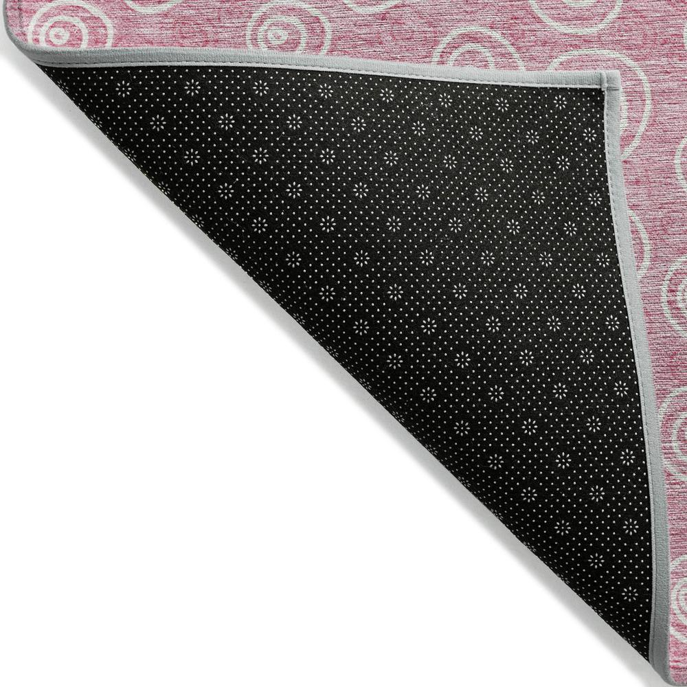 Start2Finish Chantille ACN728 pink 9x12 rug with intricate floral pattern and plush texture, ideal for living room or bedroom decor.