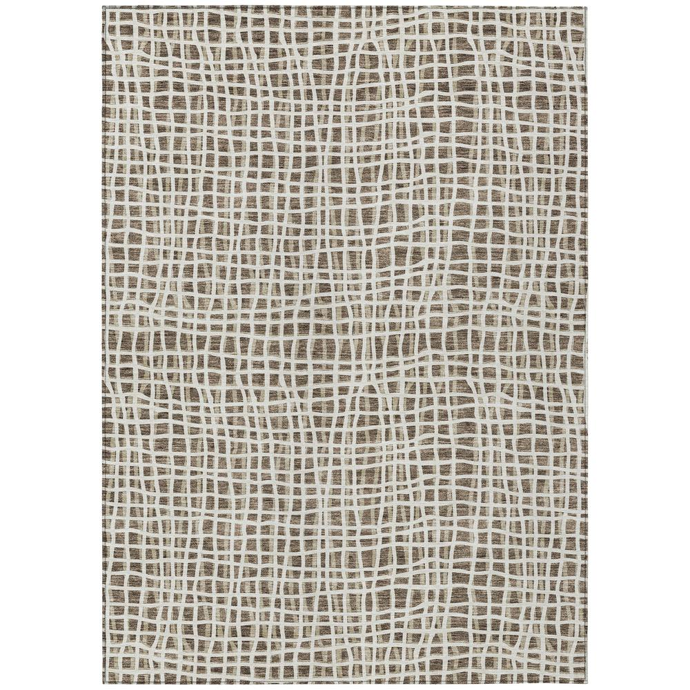 Start2Finish Chantille ACN729 brown 10x14 rug with intricate woven pattern and soft texture, suitable for living room or bedroom decor.