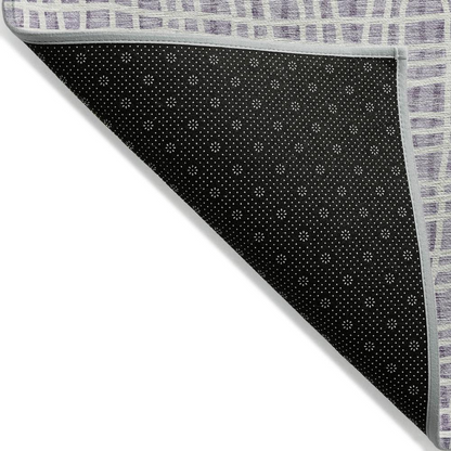 Start2Finish Chantille ACN729 purple 10x14 rug with intricate pattern, soft texture, and vibrant color for living room decor.