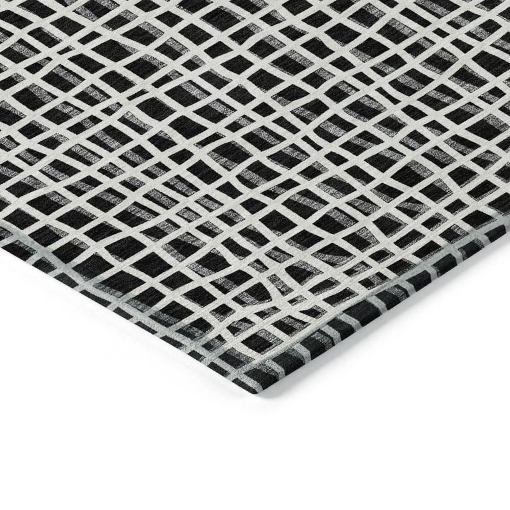 Start2Finish Chantille ACN729 black 10x14 rug featuring soft, plush fabric and contemporary design, ideal for modern living spaces.