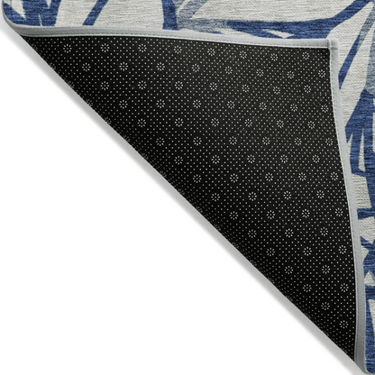 Start2Finish Chantille ACN741 blue 10x14 rug with soft, plush texture and intricate design, perfect for modern living spaces.
