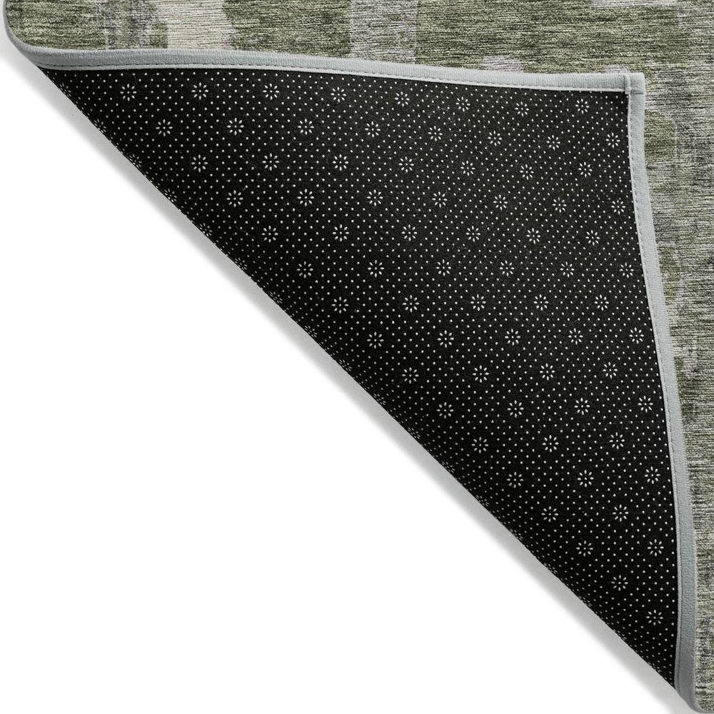 Start2Finish Chantille ACN745 green 5x7.6 rug with intricate pattern, soft texture, and vibrant color for living room or bedroom decor.