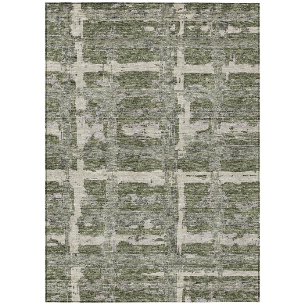 Start2Finish Chantille ACN745 green 8x10 rug with plush texture and intricate pattern, perfect for living room or bedroom decor.
