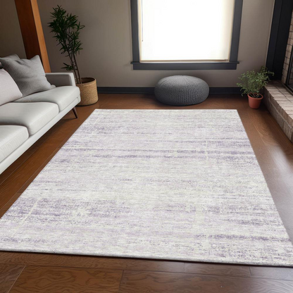 Start2Finish Chantille ACN747 purple 10x14 rug with intricate pattern, soft texture, and vibrant color for stylish home decor.